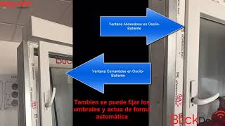 Ventanas BlickDomi con motor oscilobatiente ventila de forma automática tu vivienda