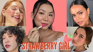 VIRAL Strawberry Girl Makeup Look Using Only Drugstore Products