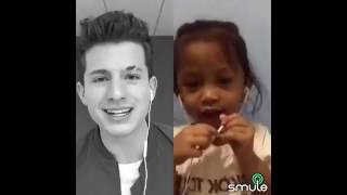 My 3 years old little girl first time smule