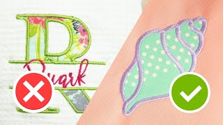 Fix This Embroidery Machine Appliqué Problem | Save Embroidery Design as SVG Cut File