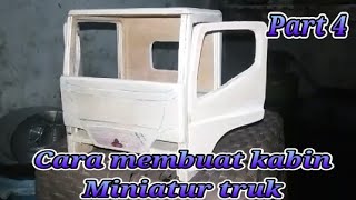 cara membuat kabin+sasis miniatur truk/dari triplek