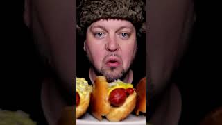 WHAT IS RUSKI FOR HOTDOG?!?! 🌭 #hotdog #mukbang #russian #comefindme #eatingshow