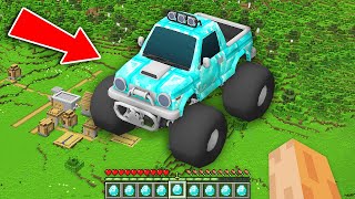 How I Found this BIGGEST DIAMOND CAR in My Minecraft Village ??? Secret Tallest Car in Minecraft !!!