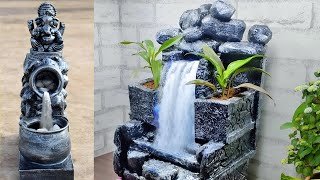 Cement Craft - Awesome Top 2 Indoor Tabletop Waterfall Fountains | Best Handmade Water Fountains