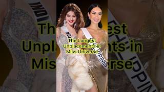 The longest unplacements in Miss Universe #beautypageant #missuniverse #missuniverso #shorts