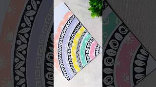 Colourful Mandala Drawing🌈 #shorts #trending #art #youtubeshorts #viralvideo #satisfying #shortvideo