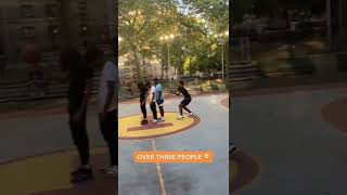 😮 Jump Over 3 PEOPLE Halfcourt Trickshot     tiktok overtime