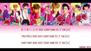 Cherry Bomb - NCT 127 Lyrics [Han,Rom,Eng] {Color Coded}