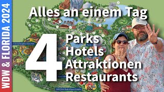 4x4 Challenge | 4 Parks, Hotels, Attraktionen & Restaurants in Walt Disney World an einem Tag