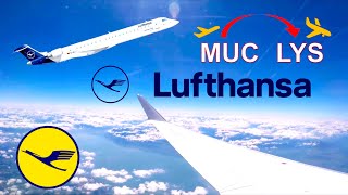 ✈︎ FULL FLIGHT ✈︎ LUFTHANSA // CRJ900 // Munich - Lyon (LYS) European International