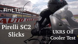 Riding Pirelli Slicks and Auto Club Speedway for the First Time on my Triumph Daytona 675R!