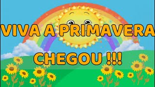 Viva a Primavera Chegou - Background Animado Infantil - Escola