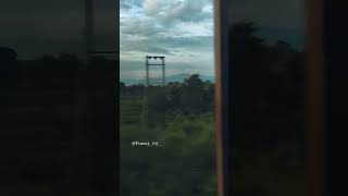 train outside view 😮🔥🔥🔥||Sunset view from the train 🔥🔥#youtubeshorts #travel #nature #shorts