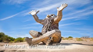 Quick Visit to Mandurah. Giants of Mandurah. Dolphin Quay