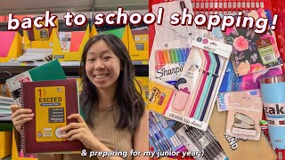 BACK TO SCHOOL SHOPPING VLOG & haul! get organized for back to school w me: back to school prep '22