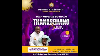 THANKSGIVING SERVICE  -  3RD DECEMBER 2023