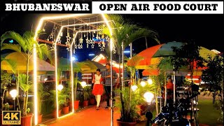 Bhubaneswar : [4K] Open Air Food Court | Kalinga Hospital Chowk | Gajapati Nagar | Nandankanan Road