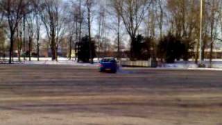 Subaru GTT Ice Drifting