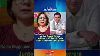 En Radio Magdalena con Zenobia Herrera, Presidente JJVV Avenida Centro Sector Salto del Laja - L.Á.