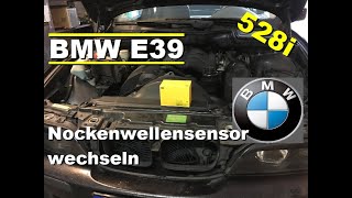 BMW E39 Touring 528i NOCKENWELLENSENSOR erneuern GRUND: Schlechtes STARTVERHALTEN - dann PROBEFAHRT