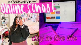 productive online school day in the life 2021 vlog