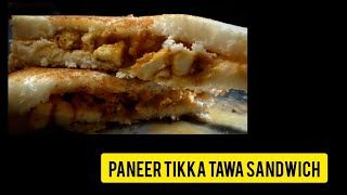 Paneer tikka tawa sandwich at home #sandwich #easyrecipe #easycooking