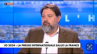 Olivier Vial à propos des menus proposés par Sodexo aux athlètes à l'occasion des JO 2024.