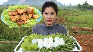 Awesome Cooking Egg Fried With Vegetable Recipe -  Cook Egg Recipes -  Village Food Factory