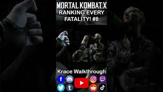 Ranking Every Fatality 8 -Mortal Kombat X #gaming #shorts #fyp #masterpiece