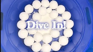 ASMR | 💯 % Baking Soda Spheres  | Dive In!