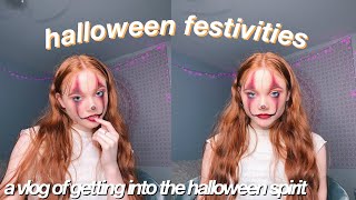 ultimate halloween festivities vlog | makeup, costumes, candy