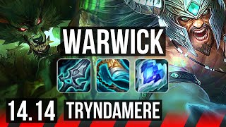 WARWICK vs TRYNDAMERE (TOP) | 44k DMG, 900+ games, 11/4/11 | NA Master | 14.14