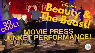 Disney's Beauty and The Beast Press Junket Performance!