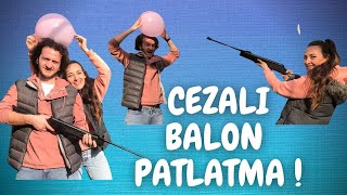 CEZALI BALON PATLATMA CHALLENGE ! (İLK DEFA ATEŞ ETTİM)