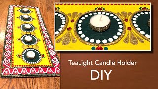 DIY Lippan-Work TeaLight Candle Holder