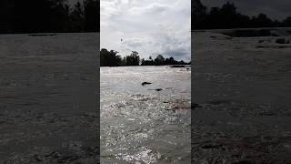 relaxing music of huge river flow🏞️😱😨#shorts #river #nature