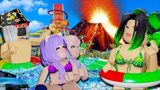 АКВАПАРК В ВУЛКАНЕ, НО У КАЖДОЙ ГОРКИ СВОЁ ПРЕДНАЗНАЧЕНИЕ! Roblox VOLCANO Waterpark Tycoon