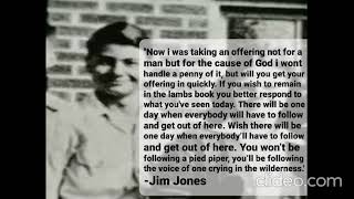 Jim Jones - Los Angeles 1973 sermon and healing pt1