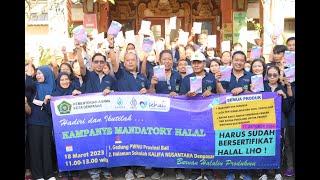 Kemenag Kota Denpasar Siap Sukseskan "Kampanye Mandatory Halal"