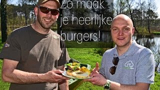 Zo maak je heerlijke hamburgers aan het water