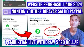 Pembuktian Live WD $620 Dollar Dari Website Nonton Video Youtube Dibayar Saldo PayPal | Part 2