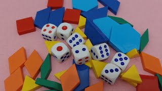 LET'S PLAY ROLLING DICE, PATTERNS AND DESIGNS..LET'S PLAY TOGETHER