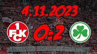 1. FC Kaiserslautern 0:2 SpVgg Greuther Fürth - 4.11.2023 - Nöiii! Nöiii! NÖÖÖIIII!!! Fürth