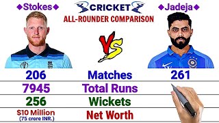 Ben Stokes vs Ravindra Jadeja | All-rounder Comparison || True Compare