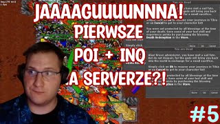 PIERWSZE POI + INQ NA PVP SERVERZE | Tibia | Projekt Jaguna vol #5