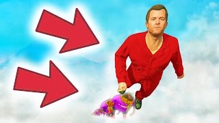 СТРОЮ ПИРАМИДУ ИЗ ЛЮДЕЙ В GTA 5