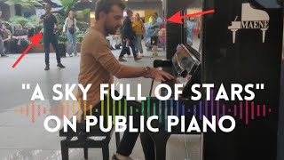 "A SKY FULL OF STARS" on PUBLIC piano in BELGIUM 🇧🇪 (Piano Cover Performance)