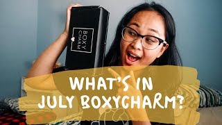 Unboxing July 2019 Boxycharm!/ Swatches & first impressions #julyboxycharm2019