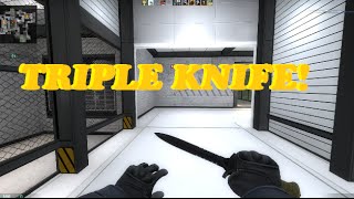 CS:GO | Triple Knife Kill! (W/ New Intro!)