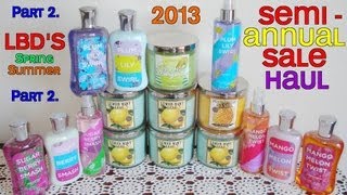 Bath and Body Works Haul Review- Semi-Annual Sale SAS: SUMMER LOVIN COLLECTION + $9  3-WICKS (Day 2)